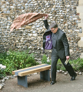 Julian of Norwich garden bench